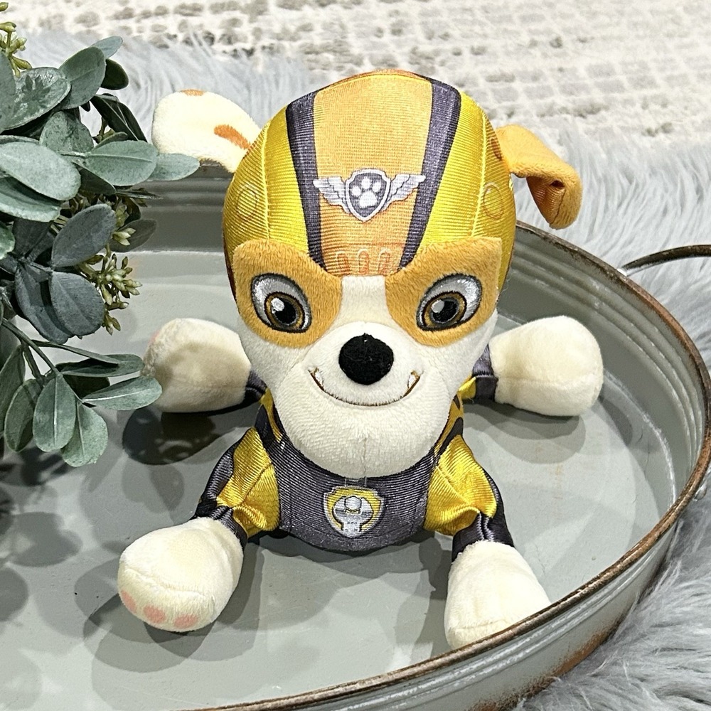 Paw Patrol Spin Master 2013 Rubble 7" Plush‎ Stuffed Animal